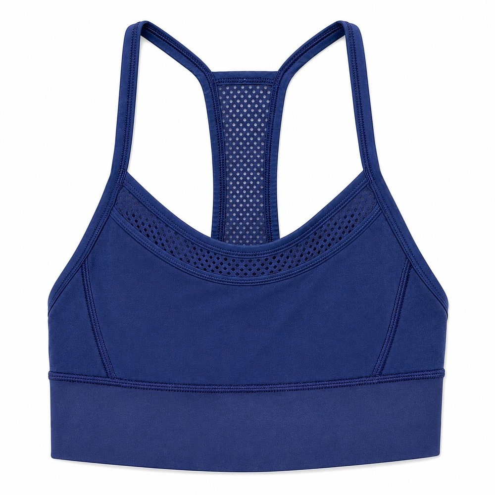 Lululemon Fit Physique Bra Hero Blue Racerback Sports Bra Size 4